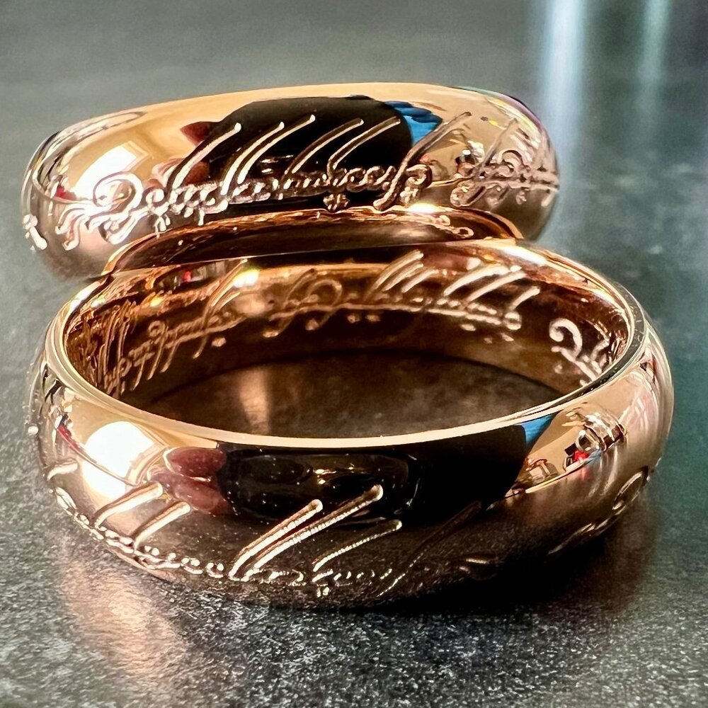 Enchanting Rose Gold The One Magic Ring with Intricate  Engravings